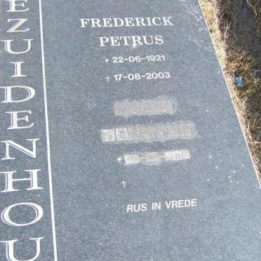 BEZUIDENHOUT Frederick Petrus 1921-2003
