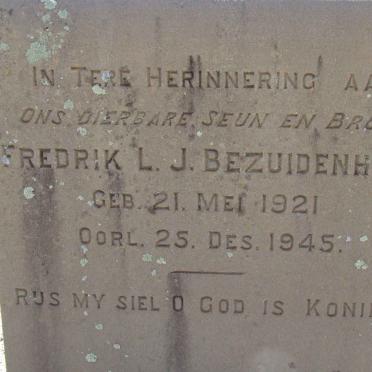 BEZUIDENHOUT Fredrik L.J. 1921-1945
