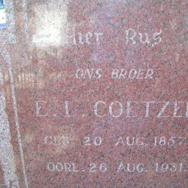COETZER E.L. 1857-1931