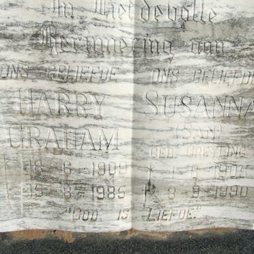 CORBETT Harry Graham 1909-1985 &amp; Susanna GREYLING 1905-1990