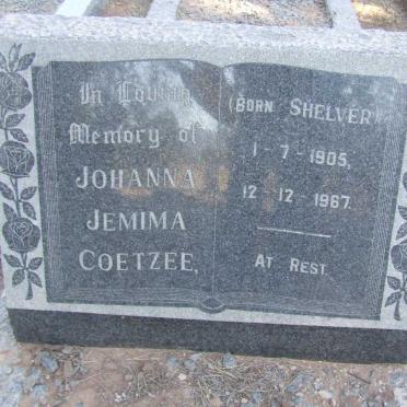 COETZEE Johanna Jemima nee SHELVER 1905-1967