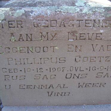 COETZEE Phillipus 1907-1935