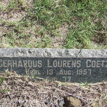 COETZEE Gerhardus Lourens -1957