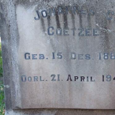 COETZEE Johannes C. 1864-1946