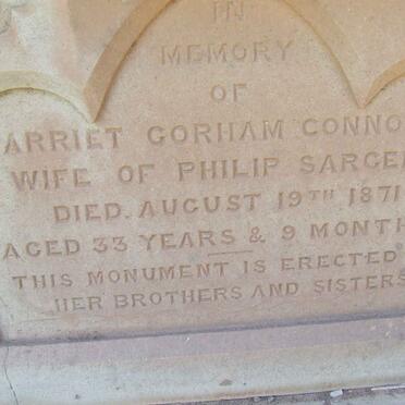 CONNOLLY Harriet Gorham -1871