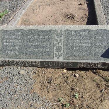 COOPER Arthur Ernest 1882-1960 &amp; Millie Dunlop 1889-1987