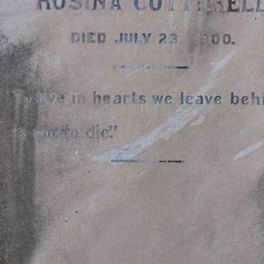 COTTERELL Rosina -1900