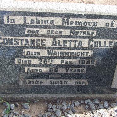 COLLEN Constance Aletta nee WAINWRIGHT -1948