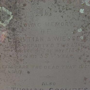 WIESSEL Christian A. 1826-1881