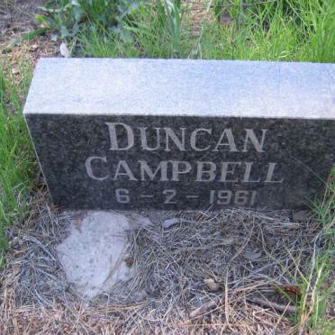 CAMPBELL Duncan  -1961