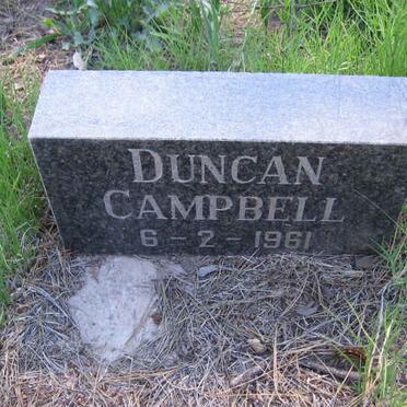 CAMPBELL Duncan  -1961