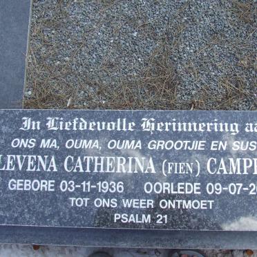 CAMPBELL Levena Catherina 1936-2008