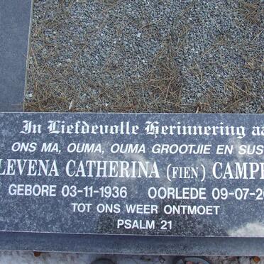 CAMPBELL Levena Catherina 1936-2008