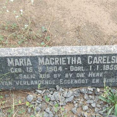 CARELSE Maria Magrietha 1904-1959