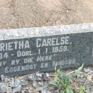 CARELSE Albertus S. J. 1899-1965 &amp; Maria Magrietha 1904-1959