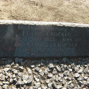 CROCKER Lettie -1923 :: CROCKER George -1921