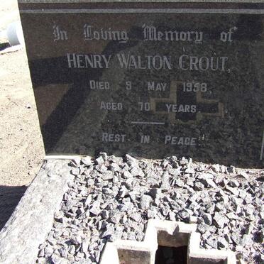 CROUT Henry Walton -1958
