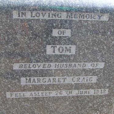 CRAIG Tom -1942