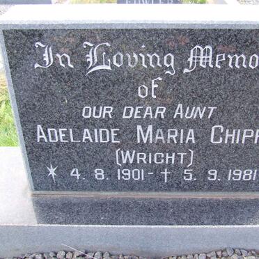 CHIPP Adelaide Maria nee WRIGHT 1901-1981