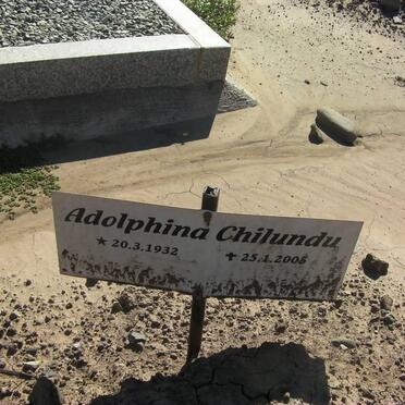 CHILUNDU Adolphina 1932-2005