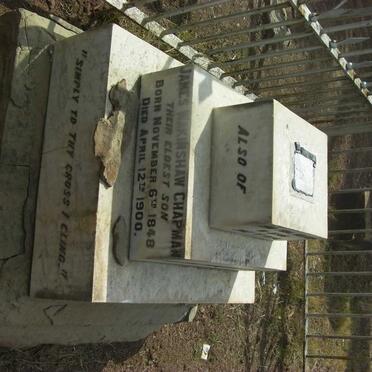 CHAPMAN George -1893 &amp; Jane Eliza -1910 :: CHAPMAN James Wakinshaw 1848-1900