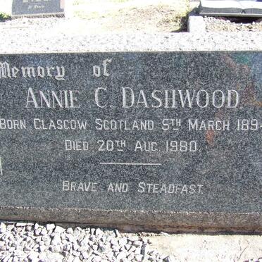 DASHWOOD Annie C. 1894-1980