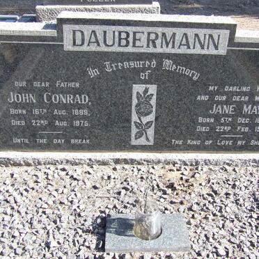 DAUBERMANN John Conrad 1889-1975 &amp; Jane May 1890-1967