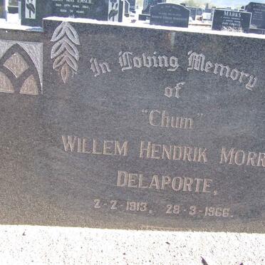 DELAPORTE Willem Hendrik Morri 1913-1966