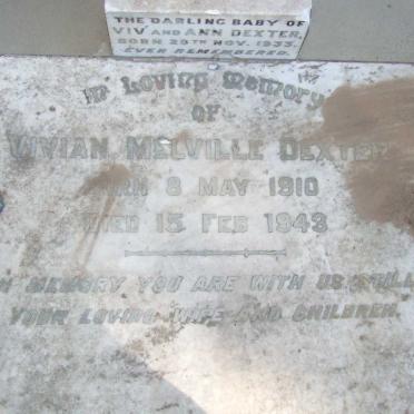 DEXTER Vivian Melville 1910-1943 :: DEXTER Baby 1933-