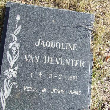 DEVENTER Jaquoline, van 1981-1981