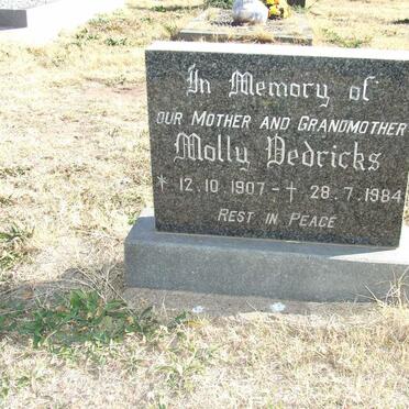 DEDRICKS Molly 1907-1984