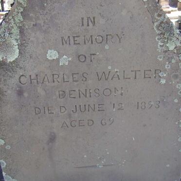 DENISON Charles Walter -1893