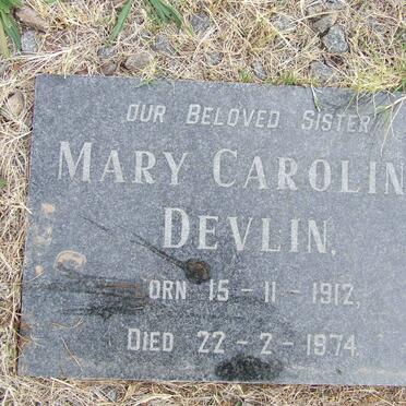 DEVLIN Mary Caroline 1912-1974