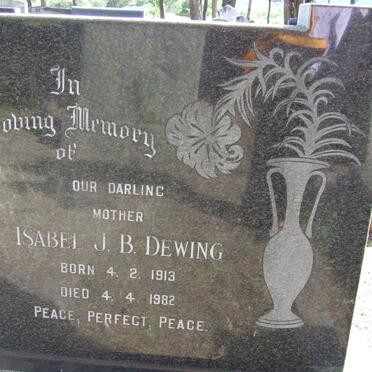 DEWING Arthur William 1909-1956 &amp; Isabel J.B. 1913-1982