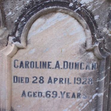 DUNCAN Caroline A. -1928