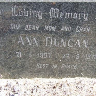 DUNCAN Ann 1907-1971