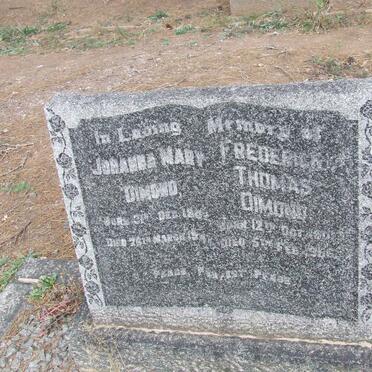 DIMOND Frederick Thomas 1901-19?6 &amp; Johanna Mary 190?-19?