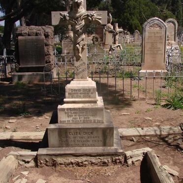 DICK David 1836-1899 &amp; Eliza -1939