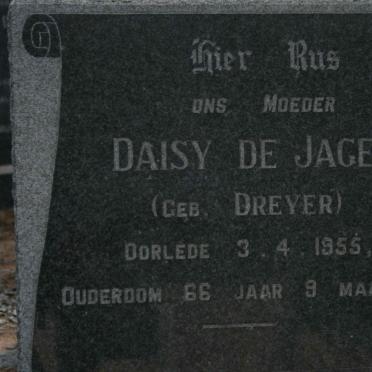 DREYER Daisy nee DE JAGER -1955