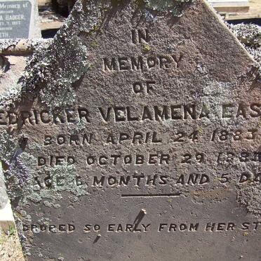 EASTMEN Fedricker Velamena 1883-1883