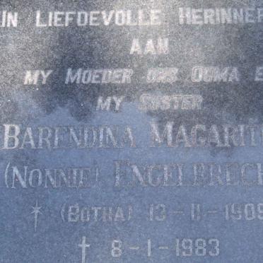 ENGELBRECHT Barendina Magaritha nee BOTHA 1909-1983