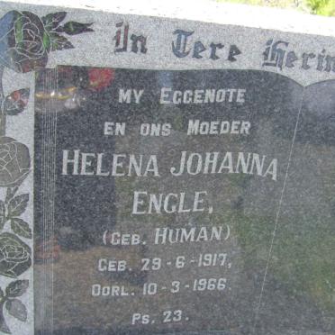 ENGLE Helena Johanna nee HUMAN 1917-1966