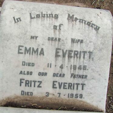 EVERITT Fritz -1959 &amp; Emma -1945