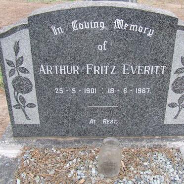EVERITT Arthur Fritz 1901-1967 &amp; Sue 1913-2000