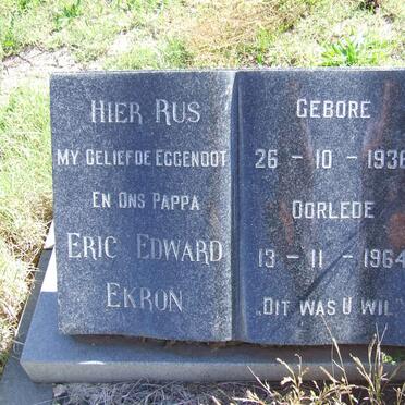 EKRON Eric Edward 1936 - 1964