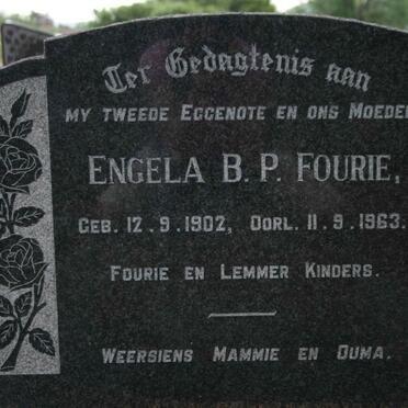 FOURIE Engela B.P. -1963