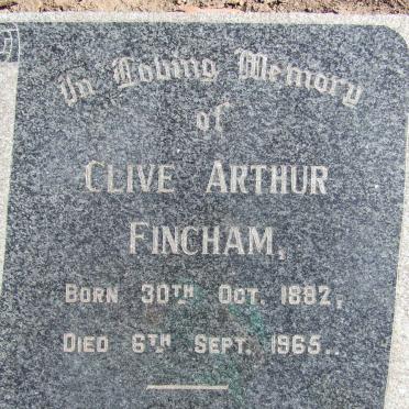 FINCHAM Clive Arthur 1882-1965