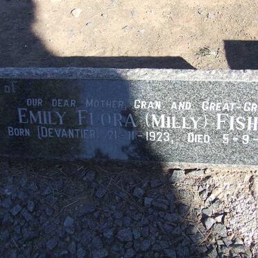 FISHER Clarence William 1912-1967 &amp; Emily Flora DEVANTIER 1923-1999 