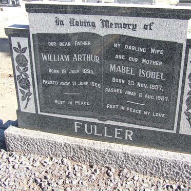 FULLER William Arthur 1895-1969 &amp; Mabel Isobel 1897-1967