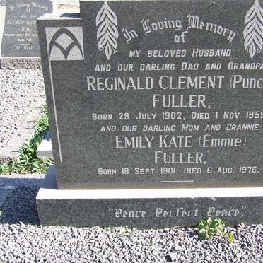 FULLER Reginald Clement 1902-1959 &amp; Emily Kate 1901-1976